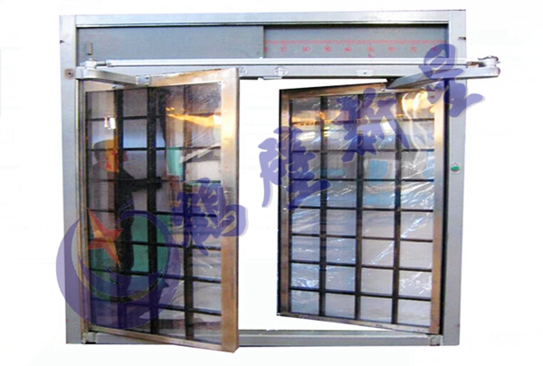 全透明钢化玻璃风门